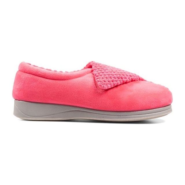 Padders Womens Slippers Hug Pink Popcorn