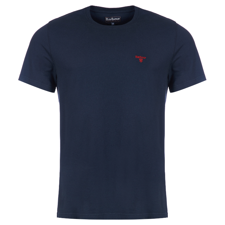 Barbour Mens T-Shirt Essential Sports Navy