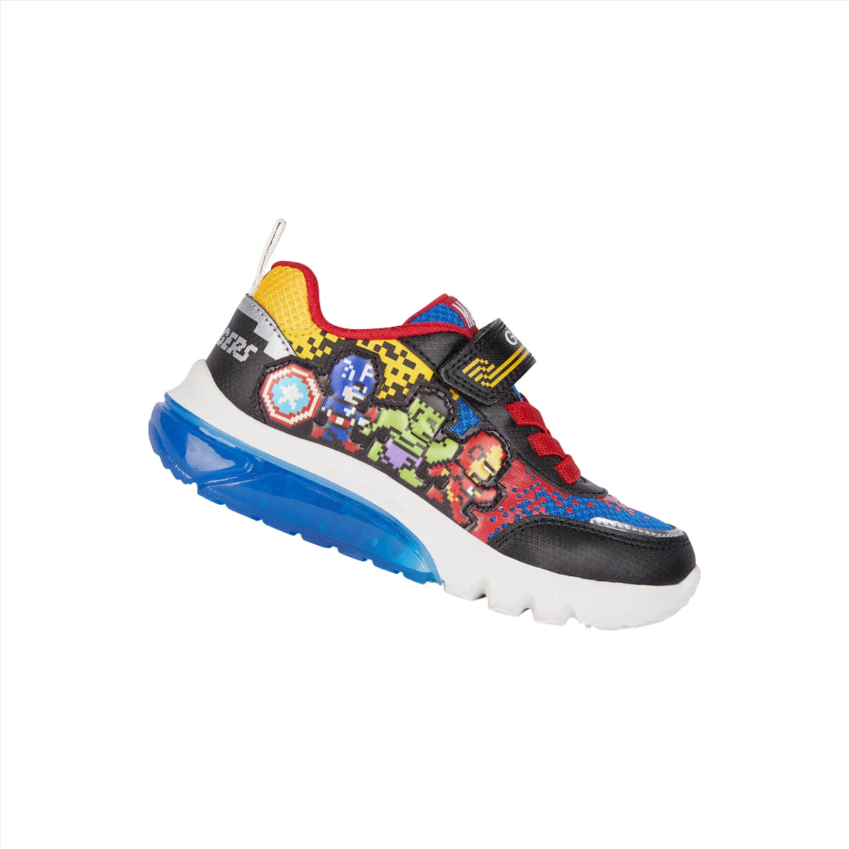 Geox Boys Trainer Ciberdron Avengers Light Up Black/Royal