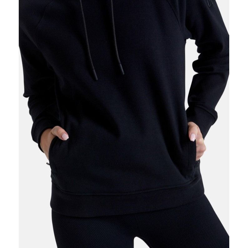 Gym+Coffee Womens Essential Pullover Hoodie Black