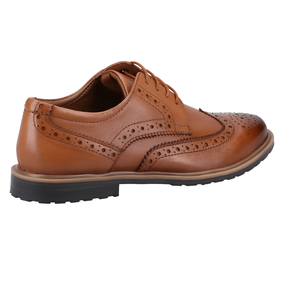 Hush Puppies Womens Verity Brogue Tan - Donaghys