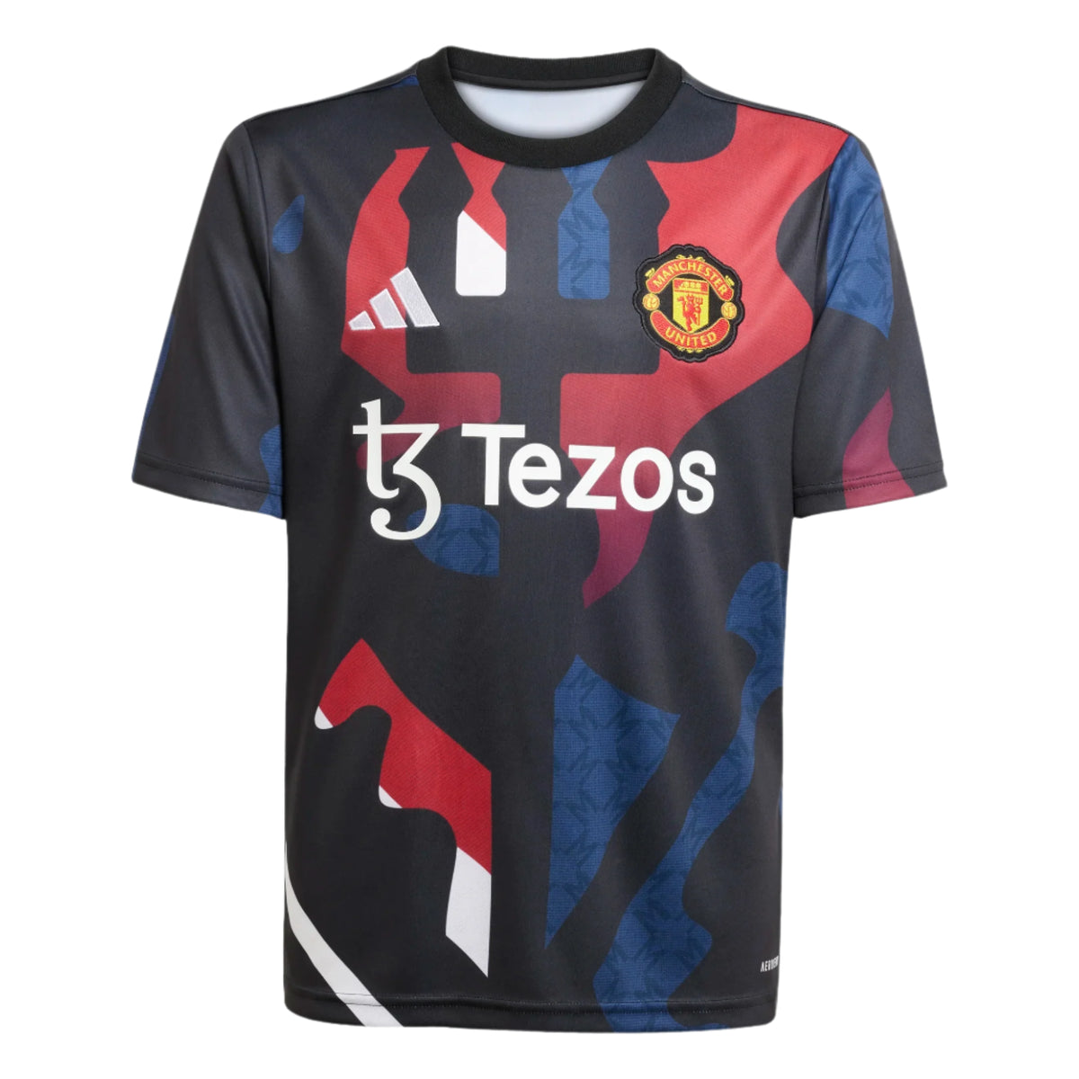 Adidas Junior Unisex Manchester United Pre Match Jersey 24/25 Black/Red/White