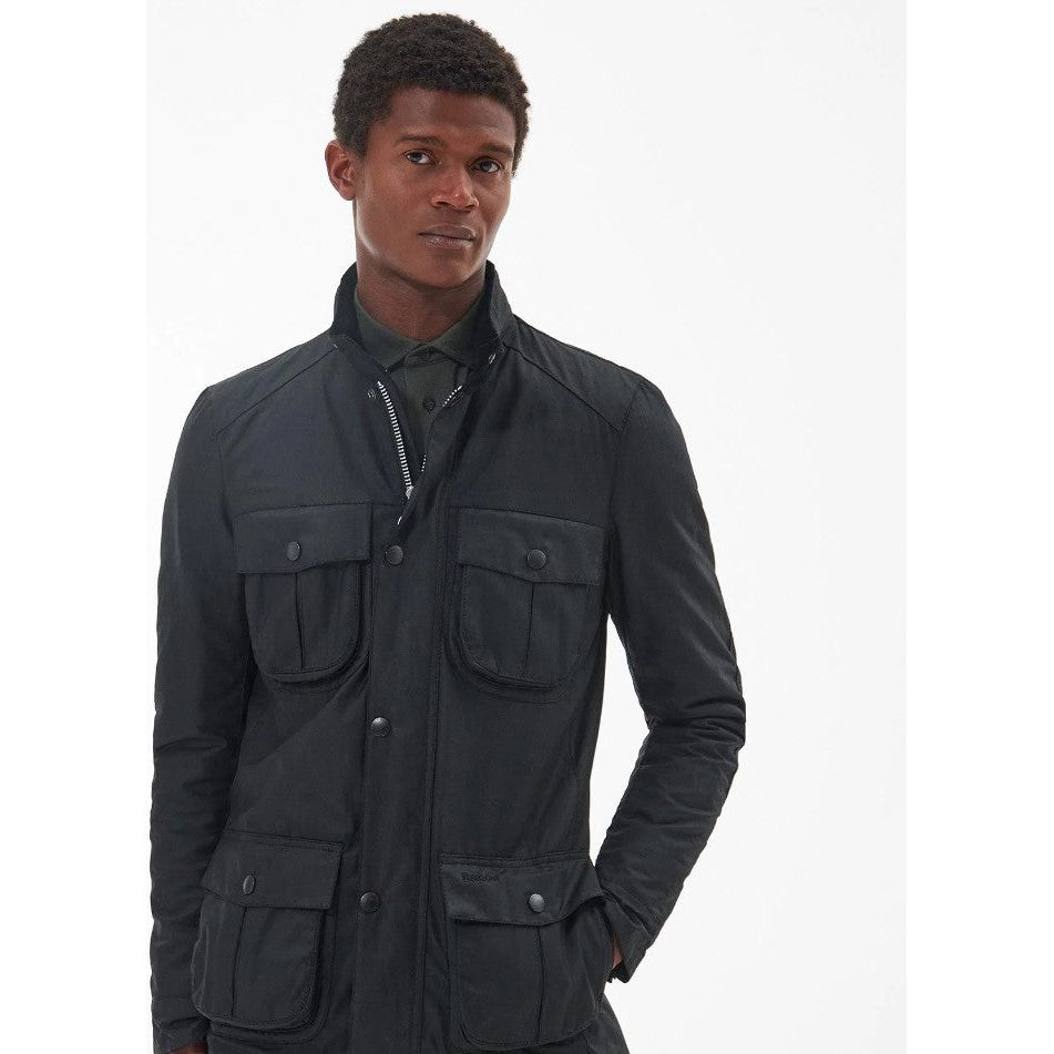 Barbour Mens Jacket Corbridge Wax Black/Classic