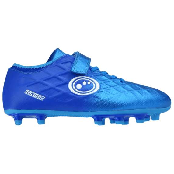 Optimum Kids Ignisio Easy Fasten Moulded Stud Rugby Boot Blue - Donaghys