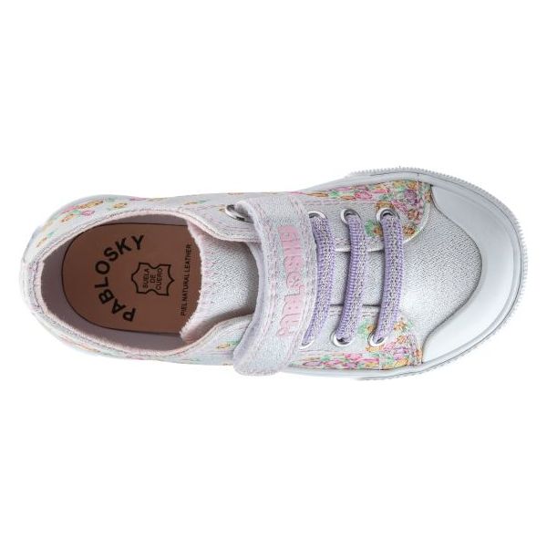 Pablosky Girls Shoe 976450 Lino Glitter Plata