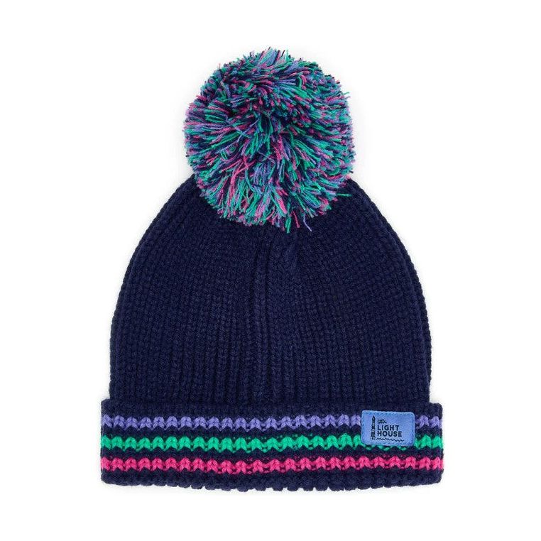 Lighthouse Girls Bobbie Hat Pink/Purple/Teal Stripes