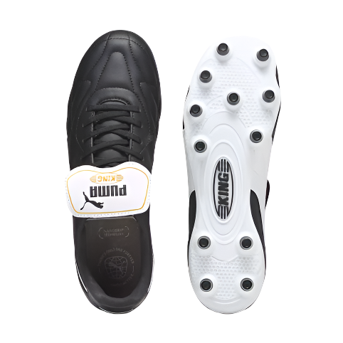 Puma Mens King Top FG/AG Football Boots Black/White/Gold