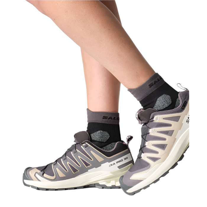 Salomon Womens Trainer XA Pro 3D V9 GTX Nine Iron/Oxford Tan/Alfalfa