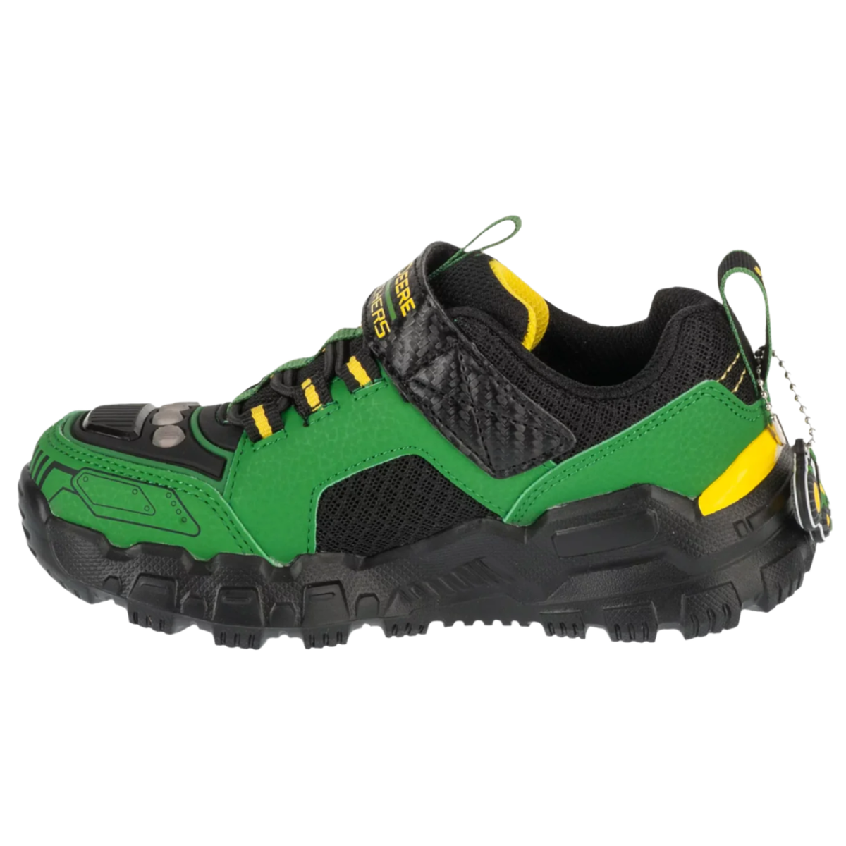 Skechers Boys Trainer S Lights Adventure Track Rugged Brights Green/Black