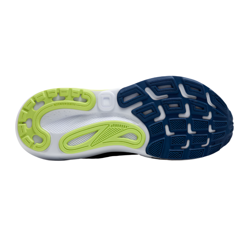Brooks Mens Trainer Adrenaline GTS 24 Navy Peony/Black/Acid Lime