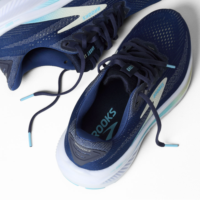 Brooks Womens Trainer Ghost 17 Navy/Green/Turquoise