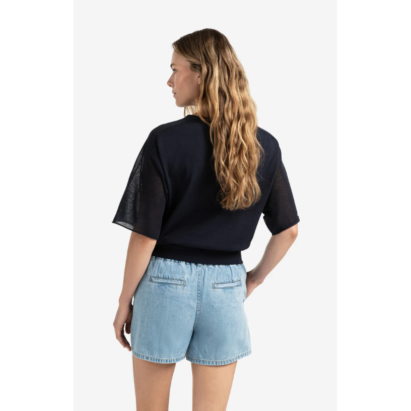 YAYA Womens T-Shirt 01-000475-506 Total Eclipse Blue