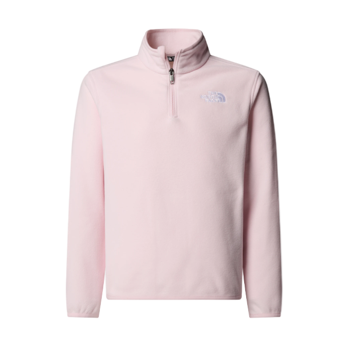 The North Face Teens Pullover 1/4 Zip Glacier Pale Blossom