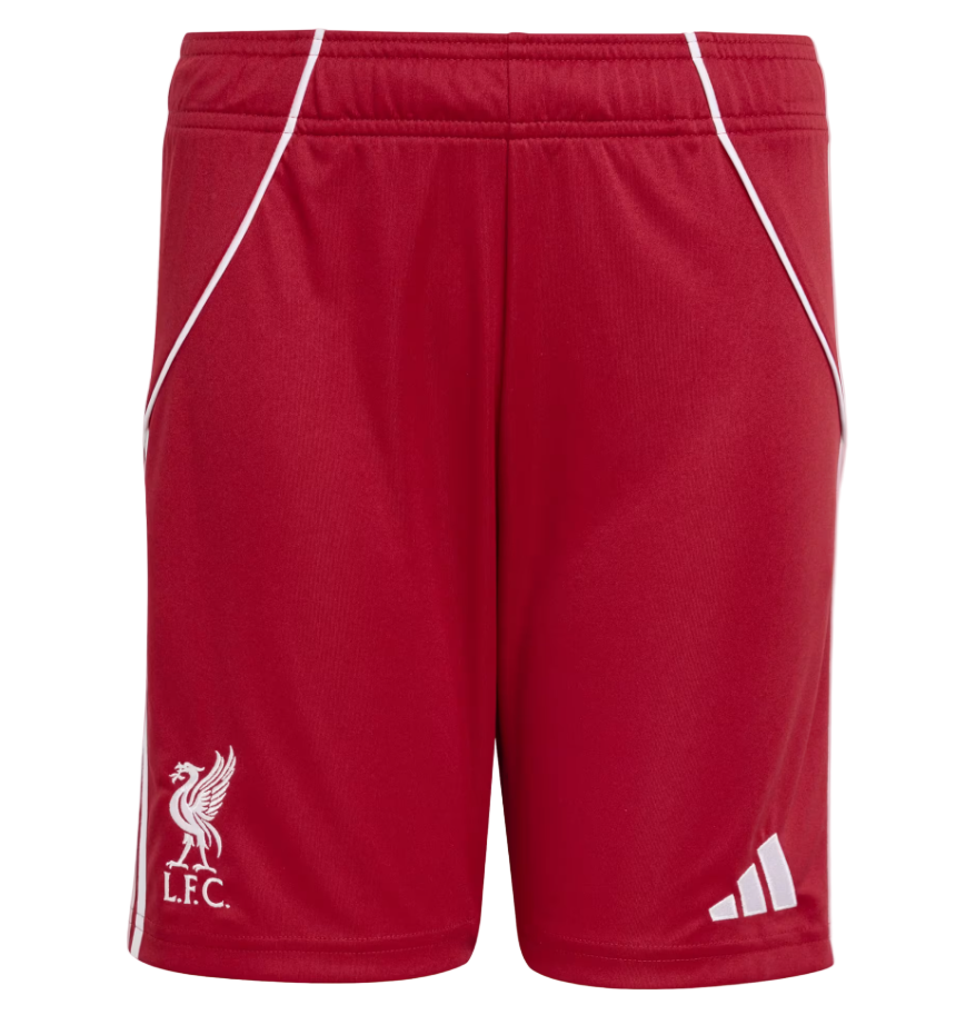 Adidas Liverpool FC Youth Shorts Home 25/26 Strawberry Red