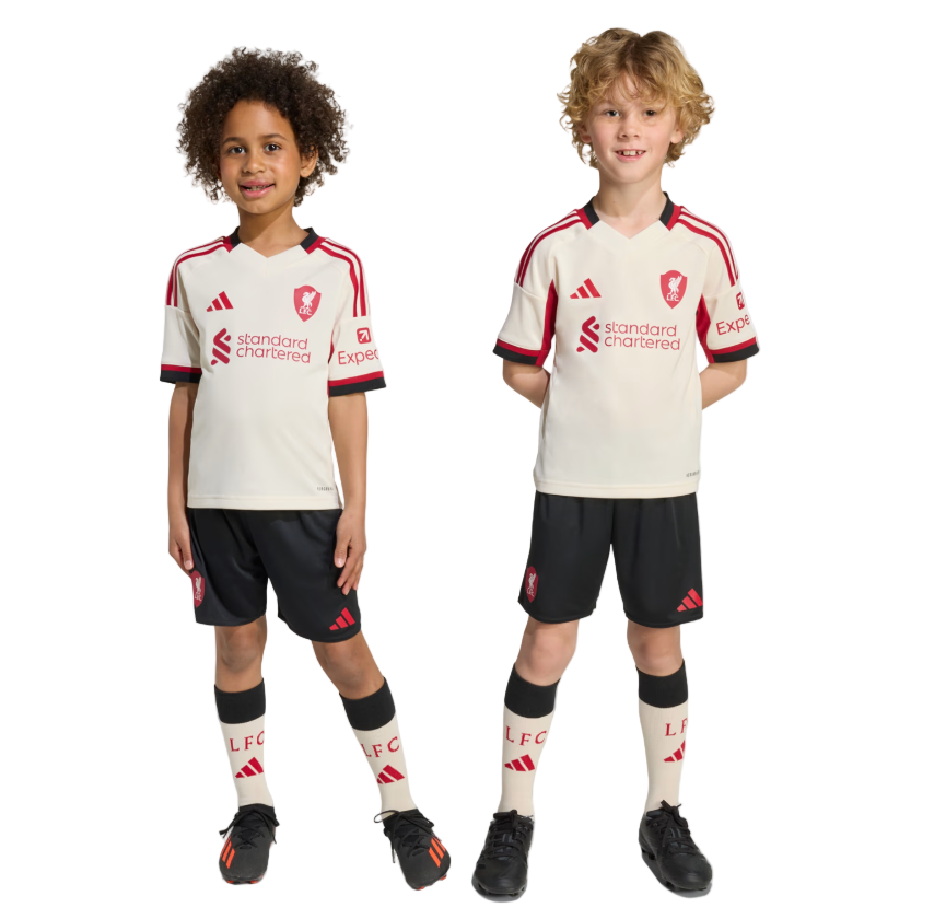 Adidas Liverpool FC Kids Mini Kit Away 25/26 Wonder White