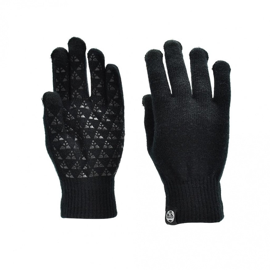 Six Peaks Womens Winter Knitted Gloves Black