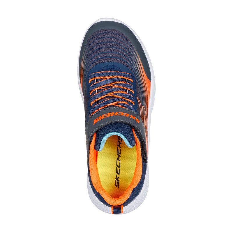 Skechers Boys Trainer Microspec Advance Navy/Orange