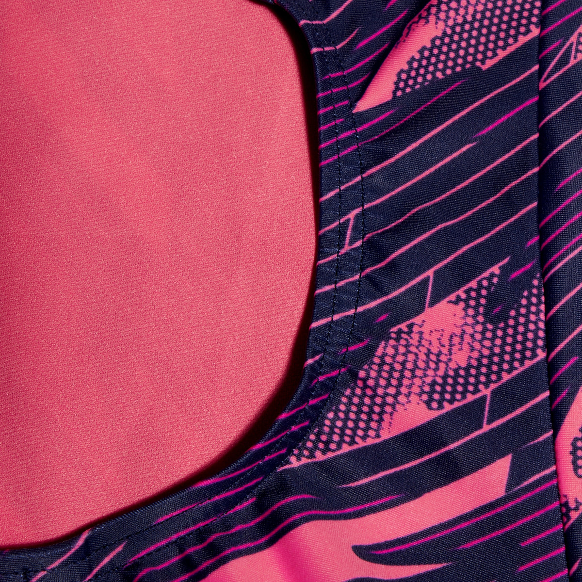 Speedo Girls HyperBoom Allover Medalist Swimsuit Navy/Pink