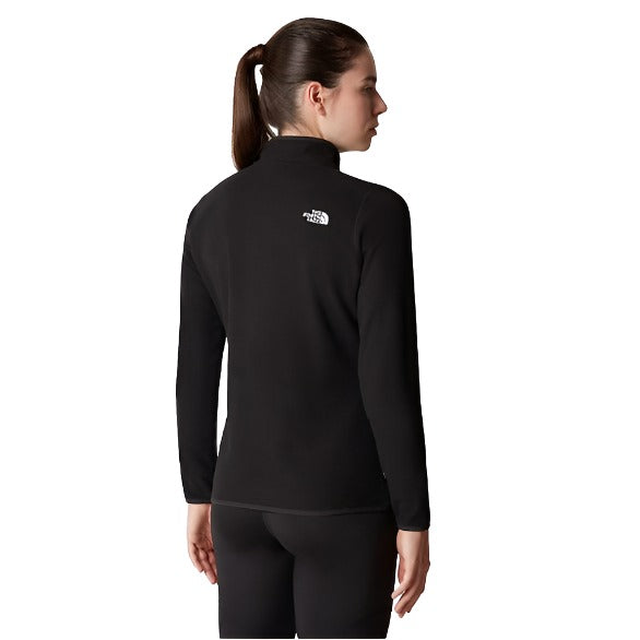 The North Face Womens 100 Glacier ¼ Zip Fleece Jacket Black
