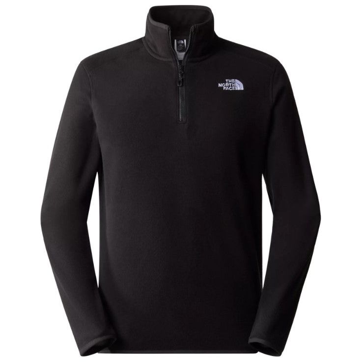 The North Face Mens 100 Glacier 1/4 Zip Jacket Black