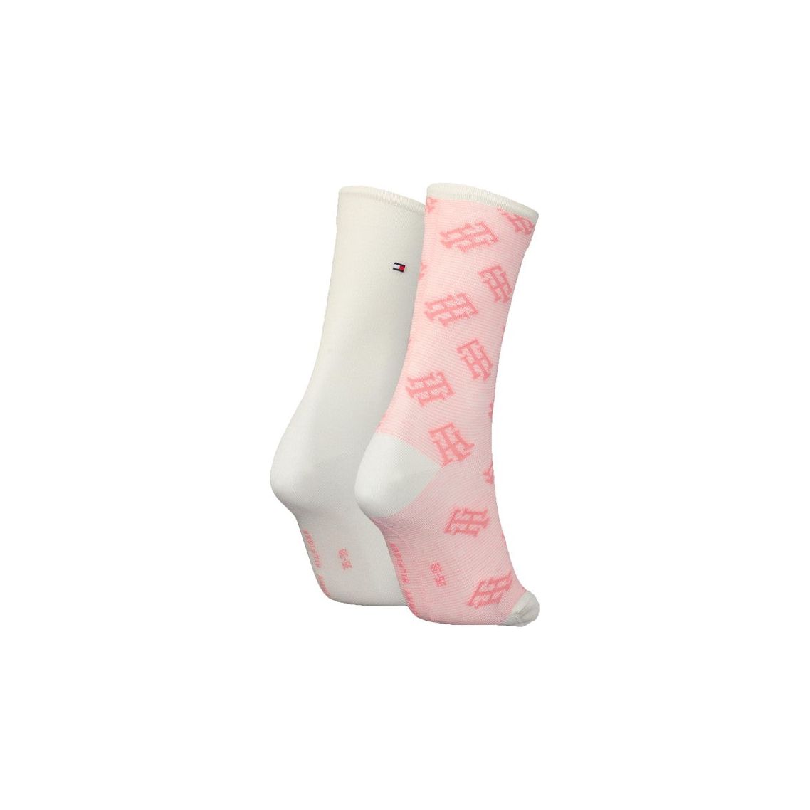 Tommy Hilfiger Womens 2 Pack Socks Pink Combo