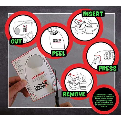 Trainer Armour Big Toe Hole Preventer White