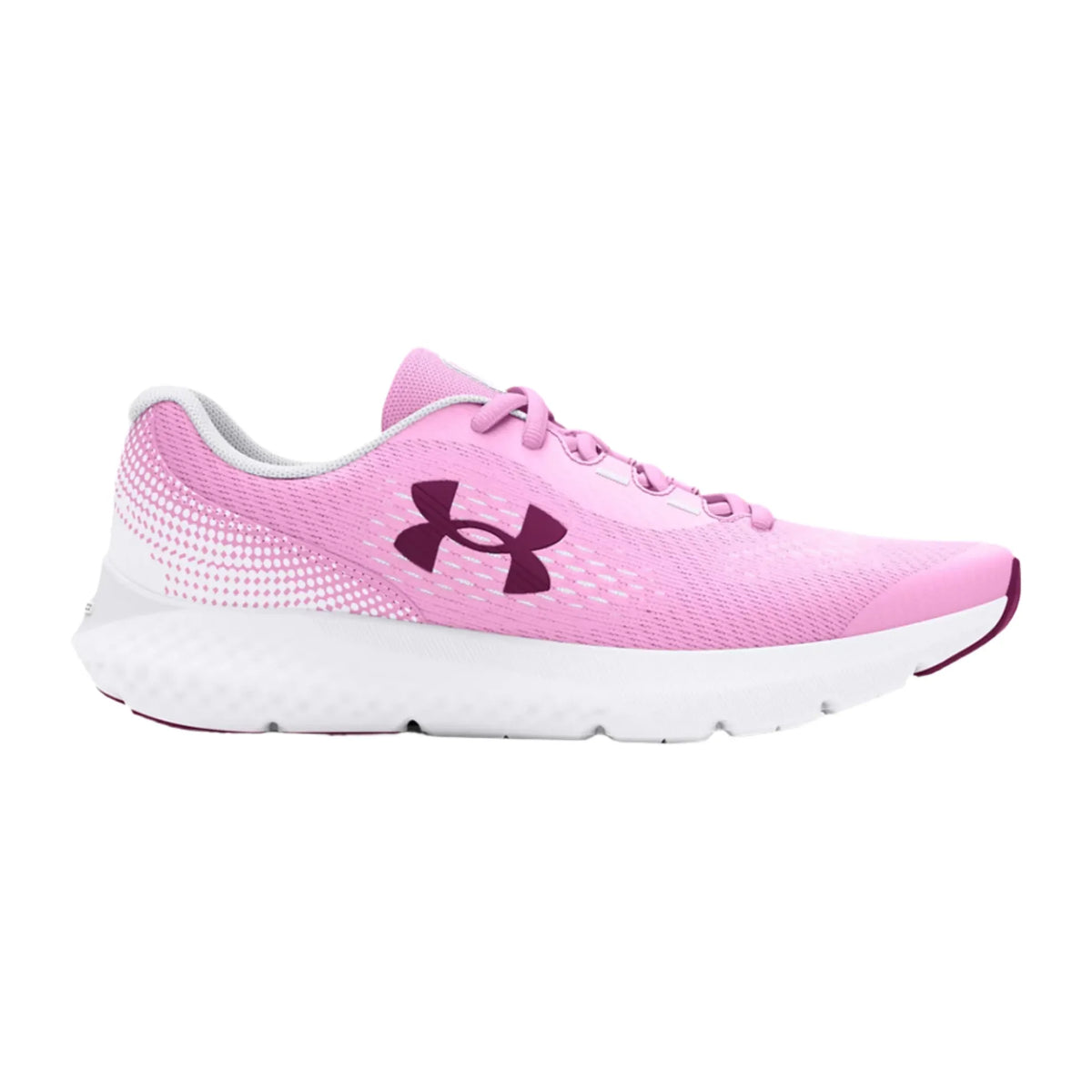 Under Armour Girls Trainer GGS Charged Rogue 4 Stellar Pink / White/ Purple Gemini