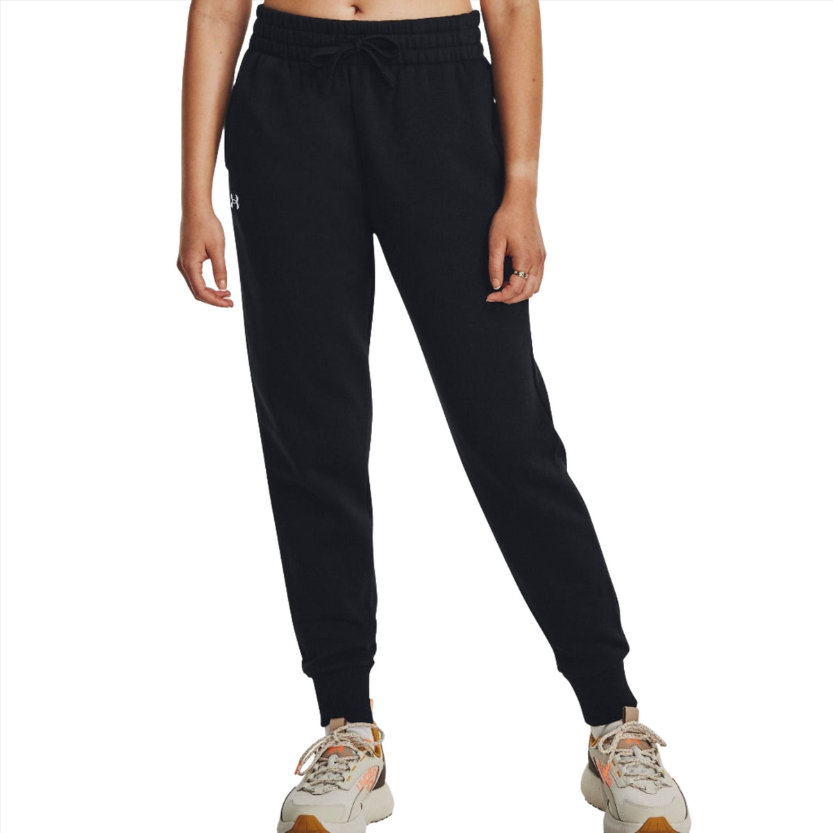 Under Armour Womens Rival Fleece Jogger Black