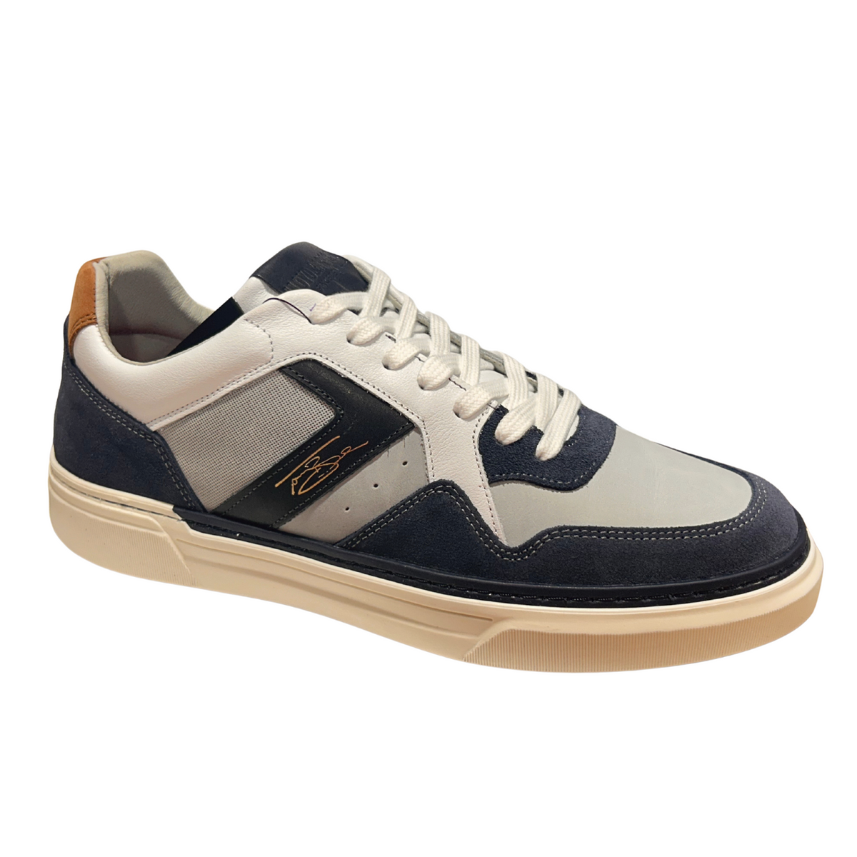 Lloyd & Pryce Mens Trainer Brache Denim Split