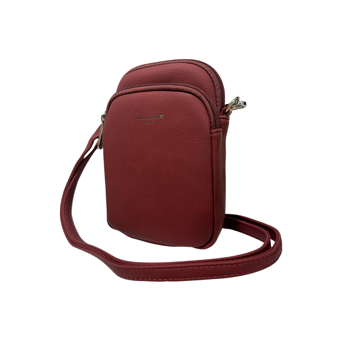 David Jones Womens Cross Body Bag NV6101-7 Bordeaux