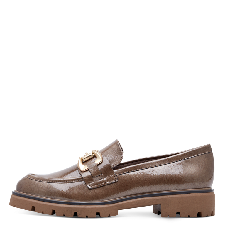 Marco Tozzi Womens Shoe 2-24700-43 Taupe Patent