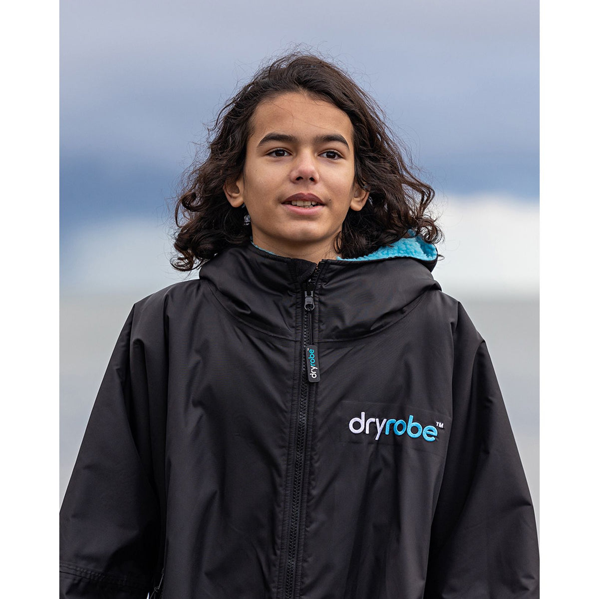 Dryrobe Kids Advance Long Sleeve V3 Black Blue
