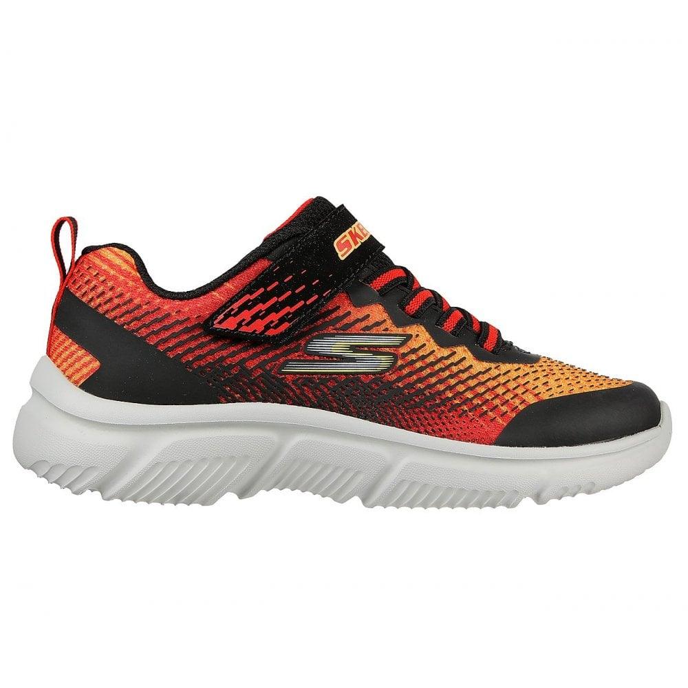 Skechers Boys Trainers Go Run 650 Norvo Black Red - Donaghys