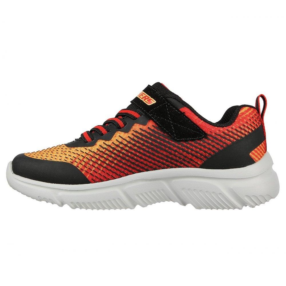 Skechers Boys Trainers Go Run 650 Norvo Black Red - Donaghys