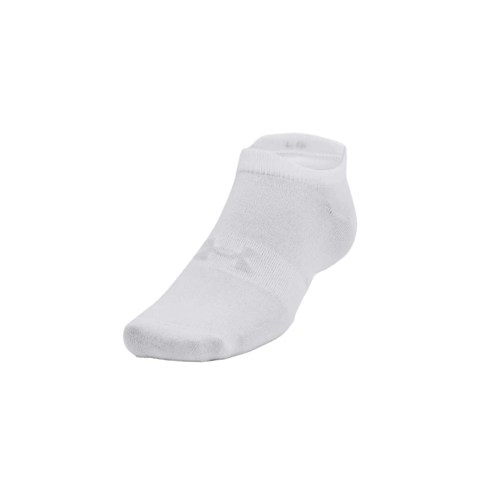 Under Armour Essential Lightweight No Show Socks White - Donaghys
