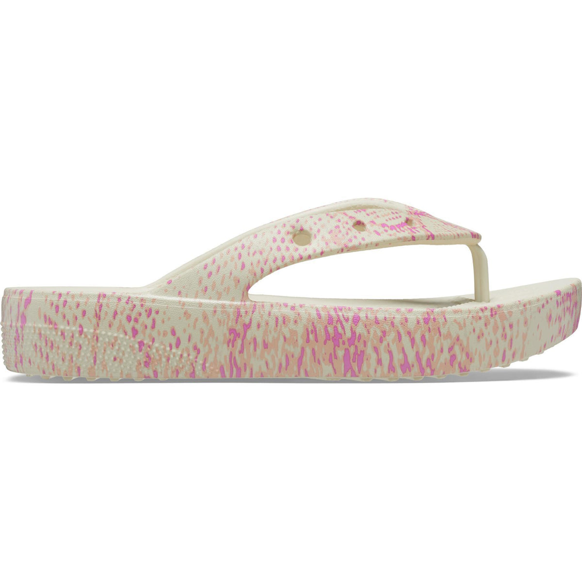 Crocs Womens Sandal Classic Platform Snake Bone/Multi - Donaghys