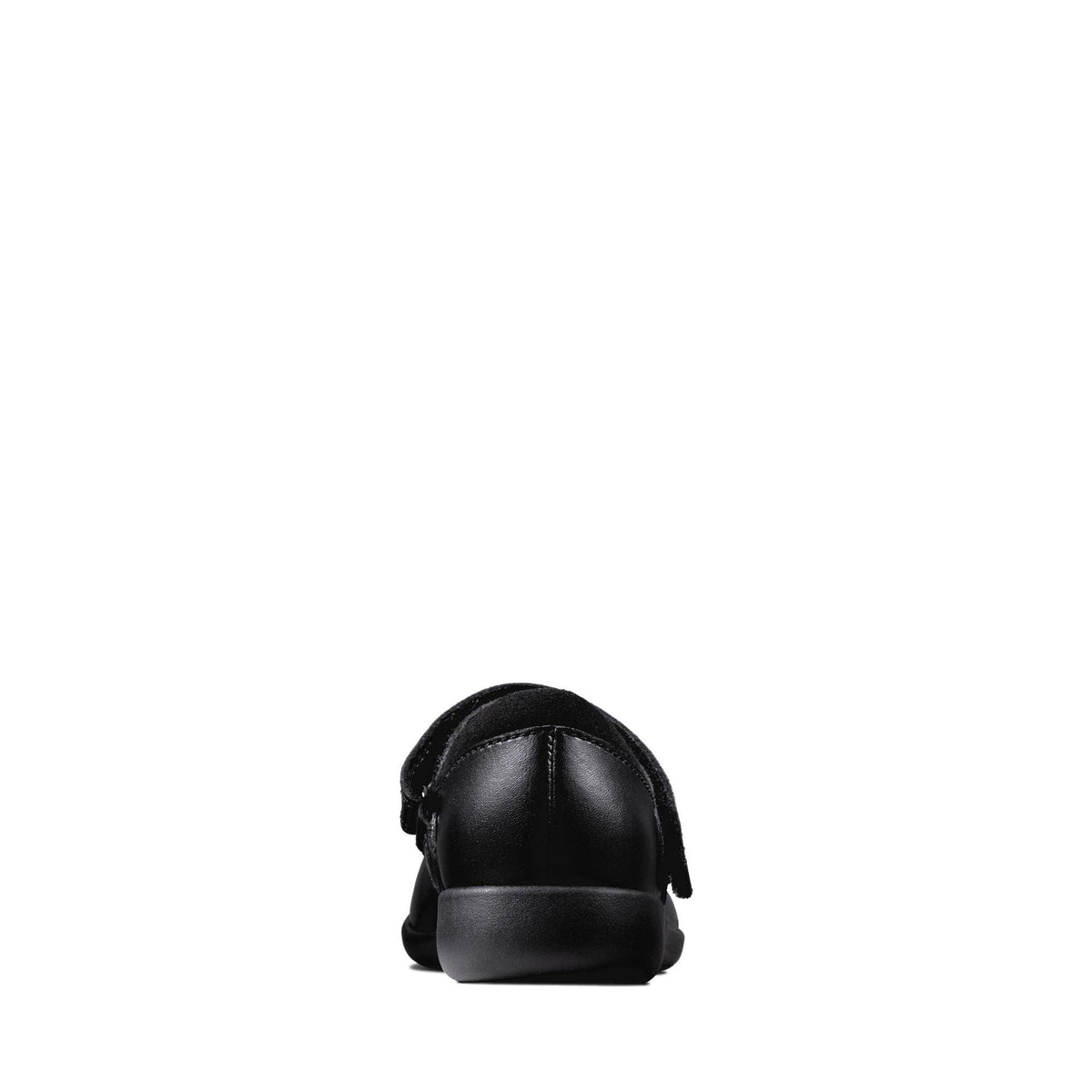 Clarks Girls School Shoe Etch Spark T Black Leather - Donaghys