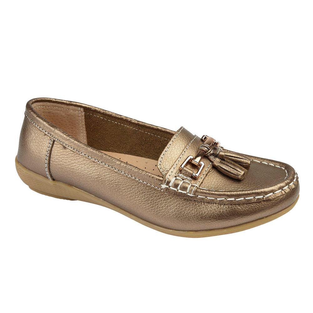 Jo & Joe Womens Loafer Nautical Bronze - Donaghys