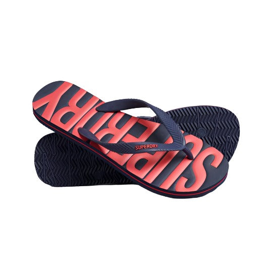 Superdry Mens Vintage Vegan Classic Flip Flops Rich Navy - Donaghys
