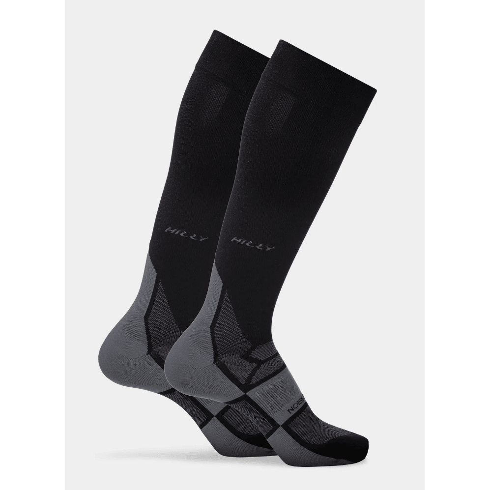 Hilly Mens Pulse Socks Black/Grey - Donaghys