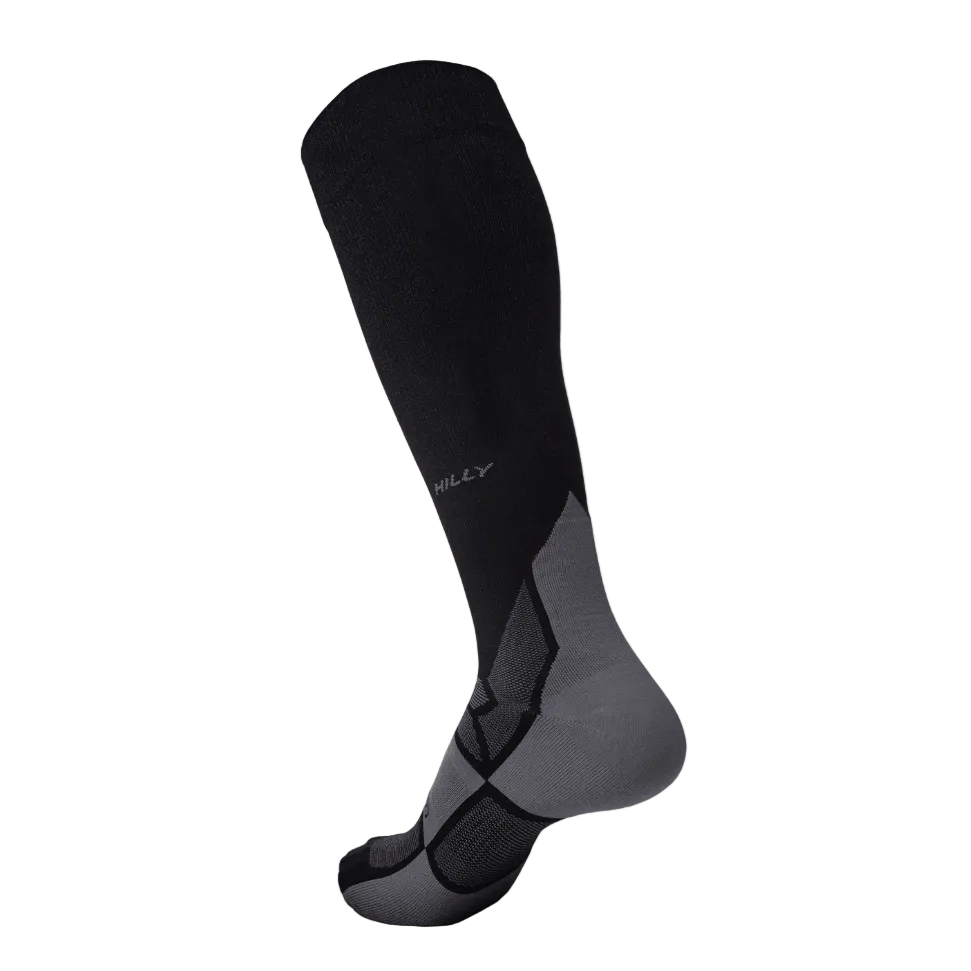 Hilly Mens Pulse Socks Black/Grey - Donaghys