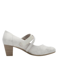 Jana women's gold and beige shoe with velcro