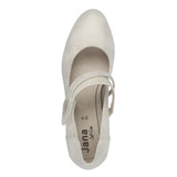 Jana women's gold and beige shoe with velcro