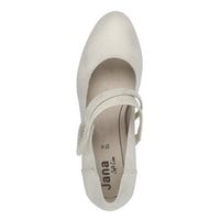 Jana women's gold and beige shoe with velcro