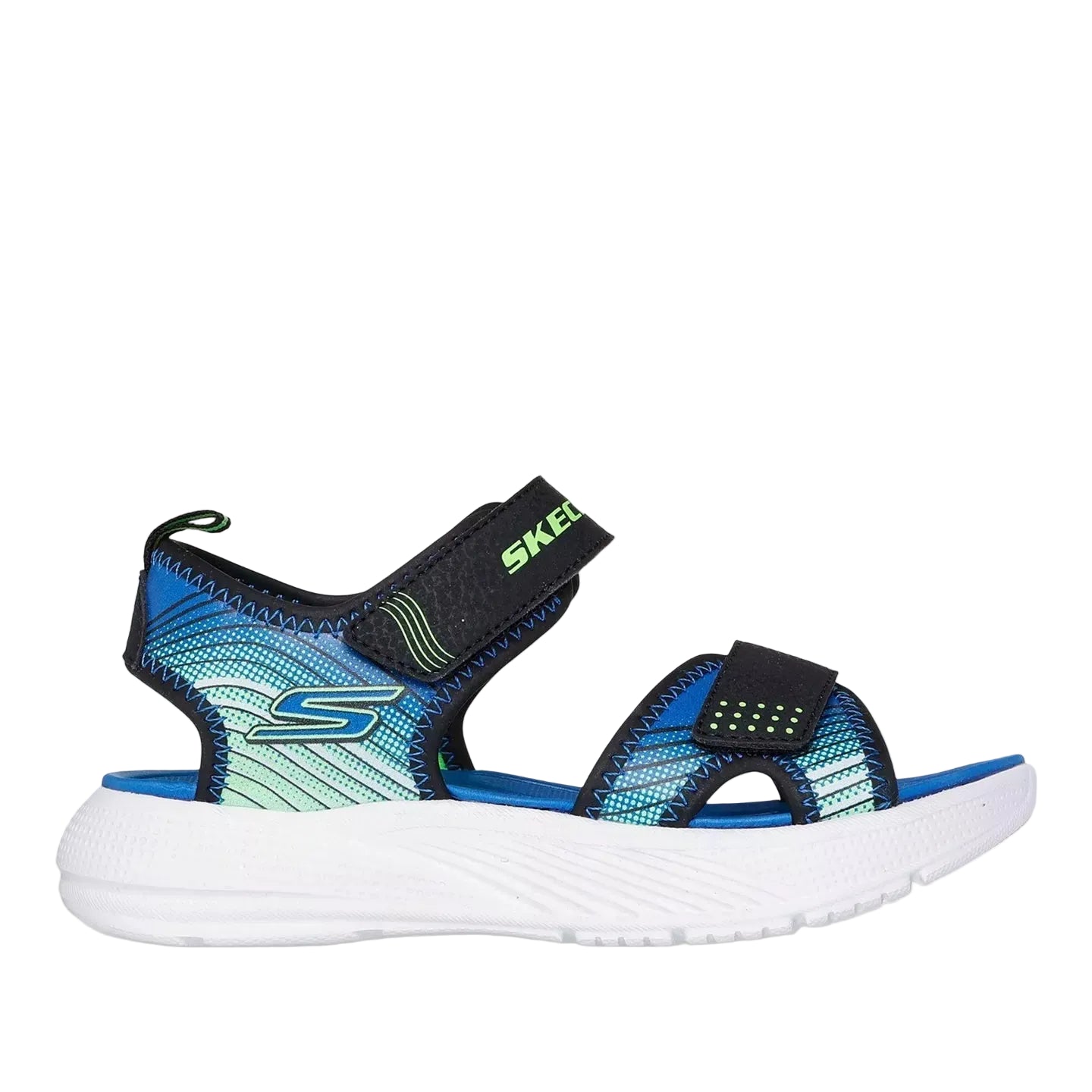 Skechers boys' black sandal with velcro