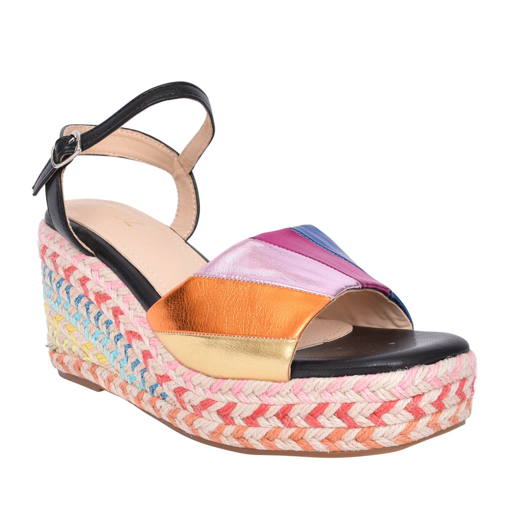 Redz Womens Sandal TSW300-6 Black/Yellow