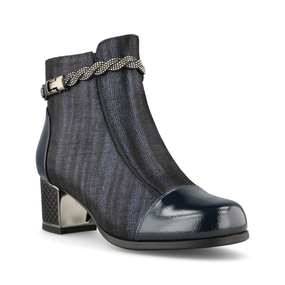 Redz women's navy ankle boots