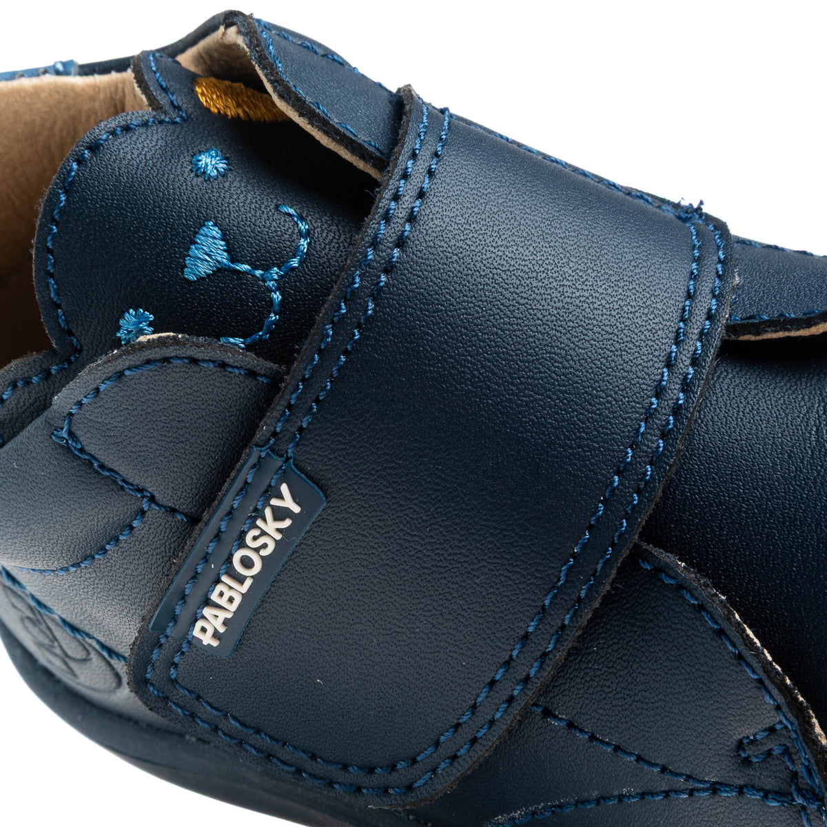 Pablosky boys' navy leather boot