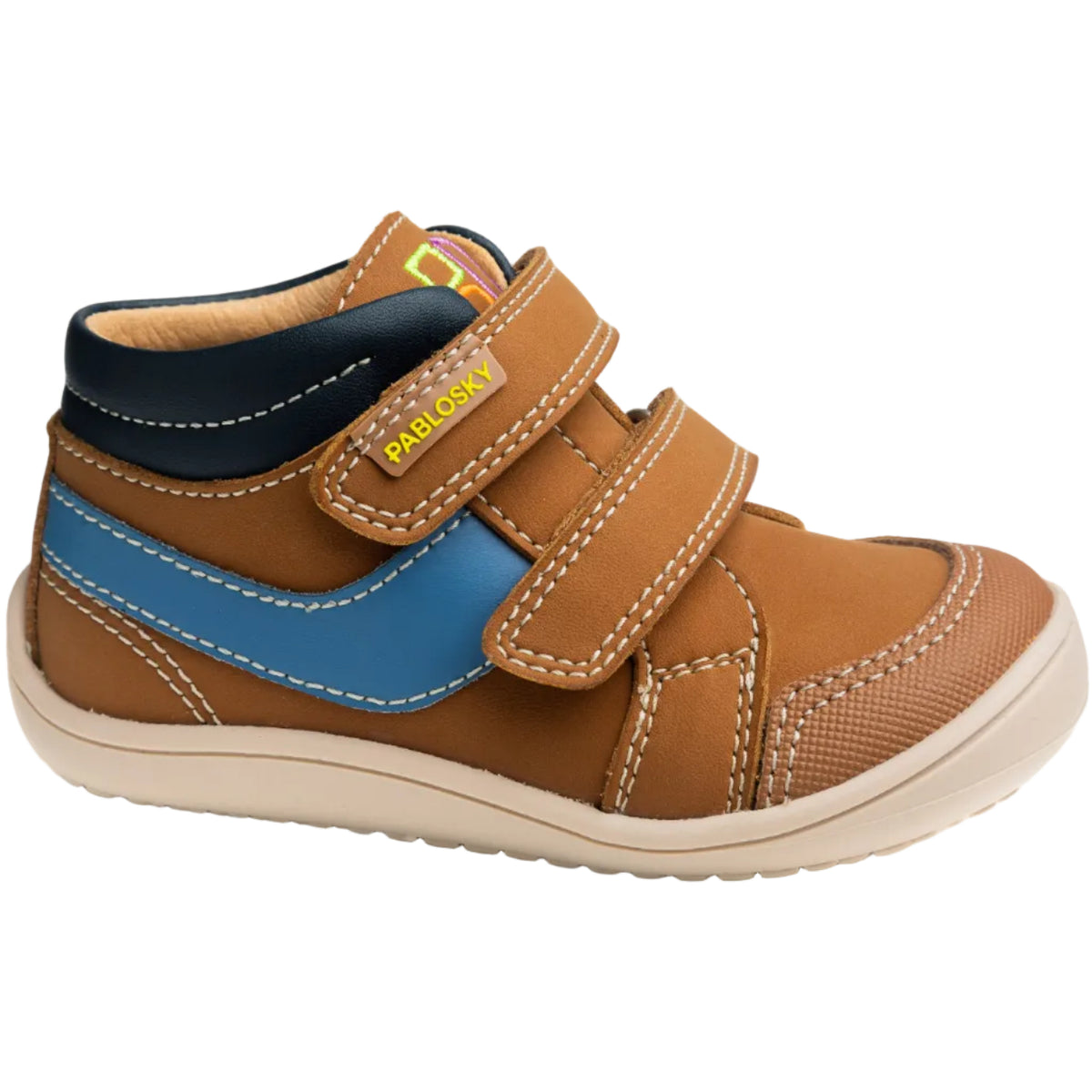 Pablosky boys' cognac brown leather boot