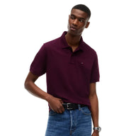 Tommy Jeans Mens Regular Essential Polo Calypso Berry